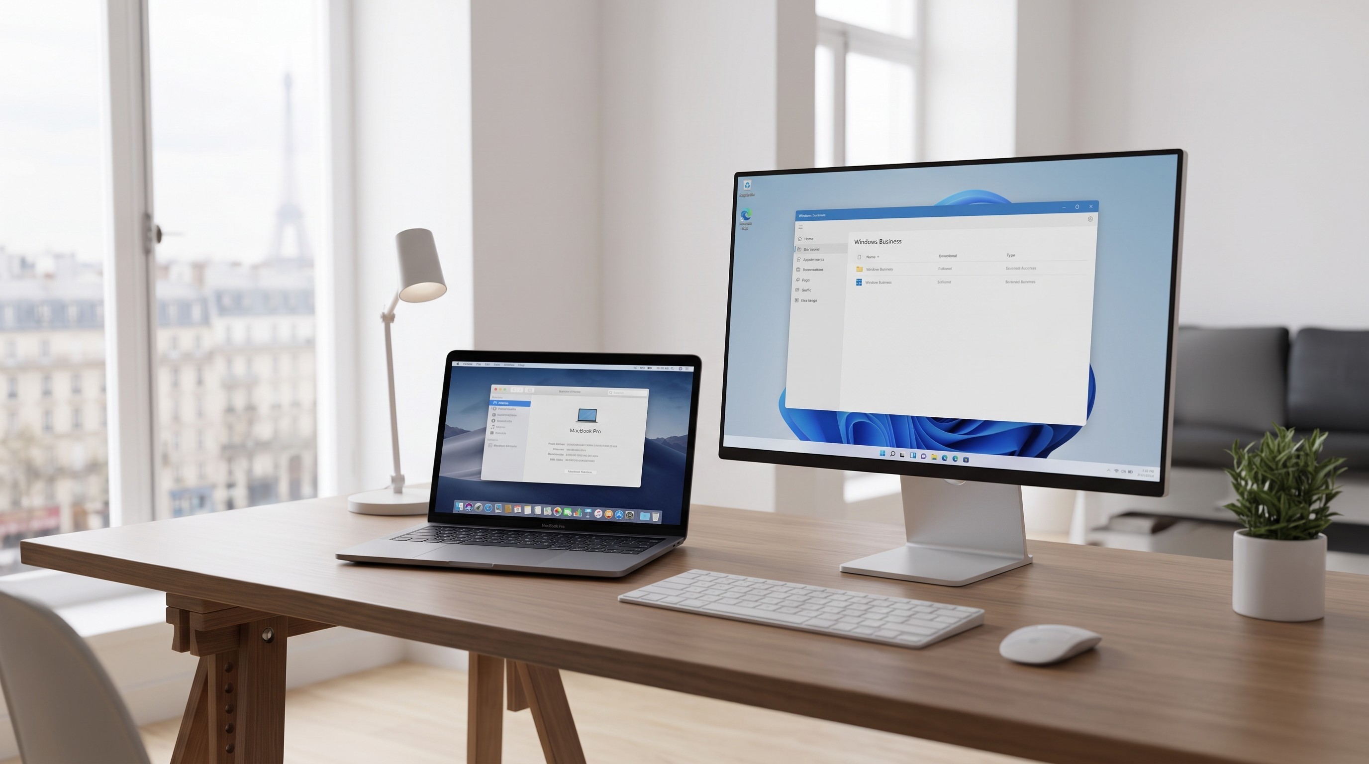 Bannière postes de travail Mac et PC gérés par IT SBI