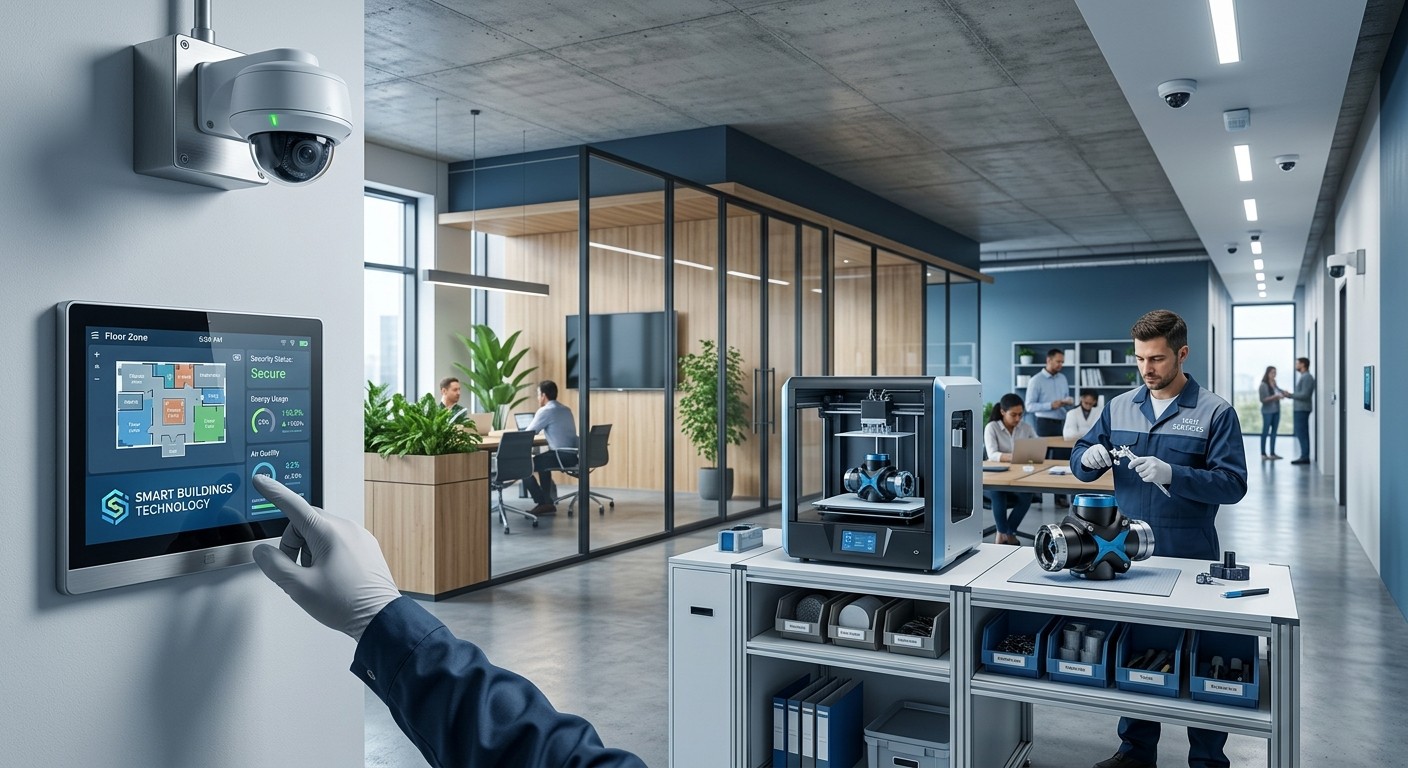 Services complémentaires IT SBI : vidéosurveillance, domotique et impression 3D